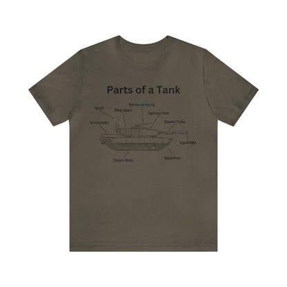 Parts of a Tank Short Sleeve T-Shirt